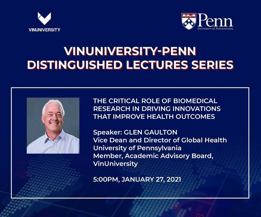 THE CRITICAL ROLE OF BIOMEDICAL RESEARCH IN DRIVING INNOVATIONS THAT IMPROVE HEALTH OUTCOMES: PROFESSOR GLEN GAULTON, CORNELL UNIVERSITY